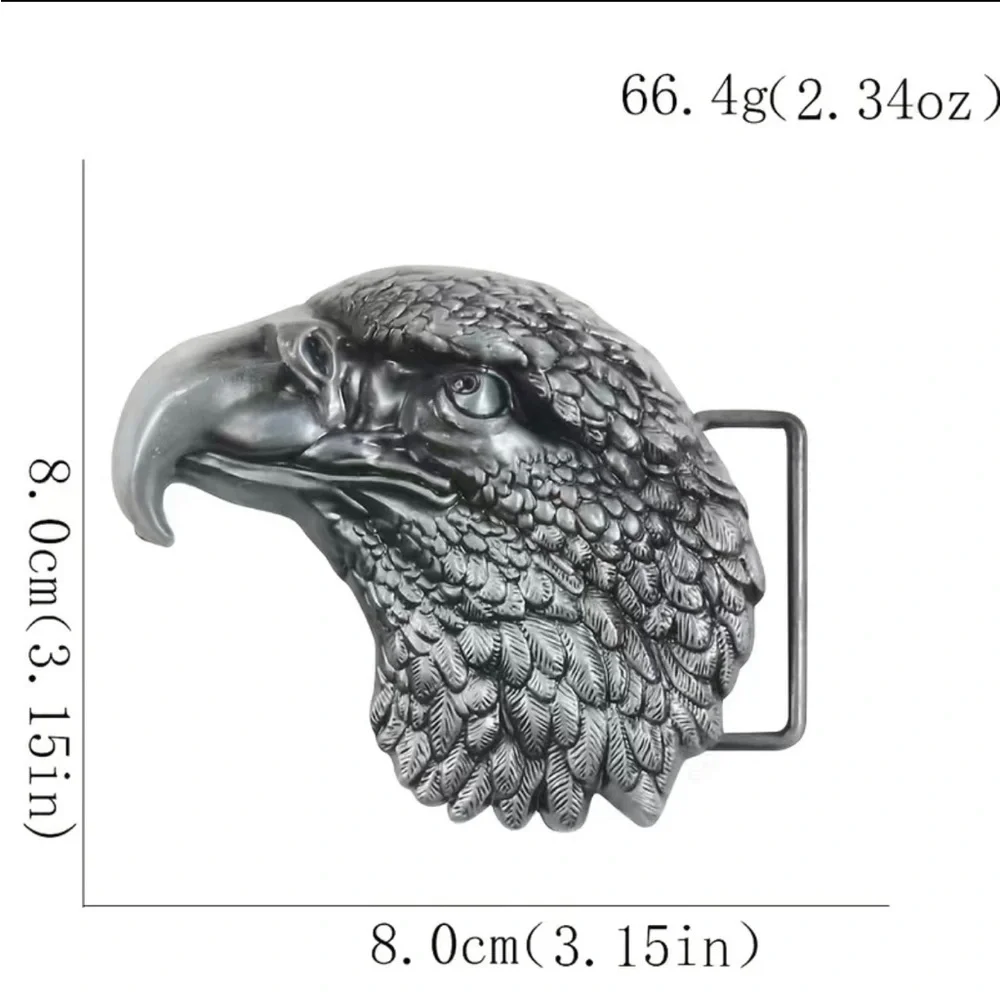 Eagle head belt buckle